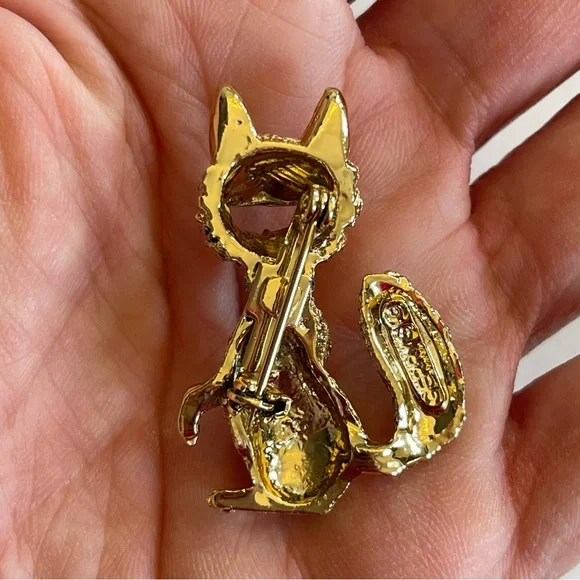 LAUGHING FOX VINTAGE GERRYS BROOCH - Picture 5 of 8